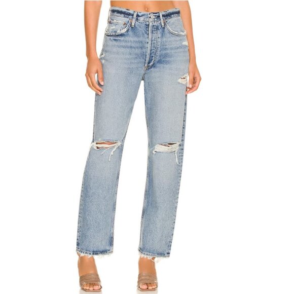 Agolde 90s Mid Rise Loose Jeans in Isolate Size 27 - Picture 1 of 14